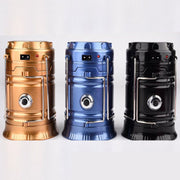 new solar charging type multifunctional telescopic camping lantern outdoor camping tent lamp