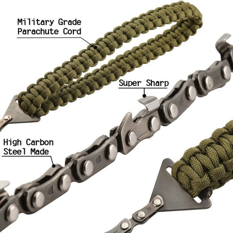 Braided Paracord Camping Survival Pocket Saw