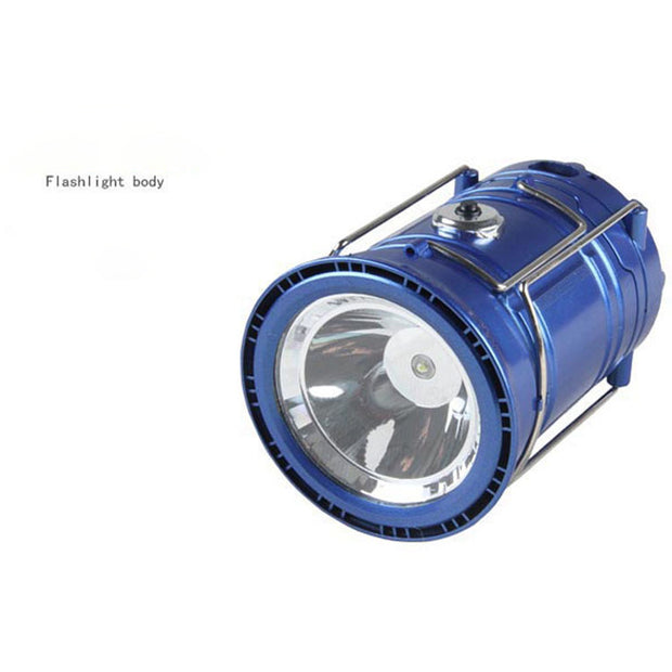 new solar charging type multifunctional telescopic camping lantern outdoor camping tent lamp