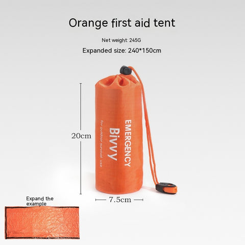 Portable Outdoor Disaster Relief Tent Camping Temporary Simple Sleeping Bag Warm Emergency Blanket