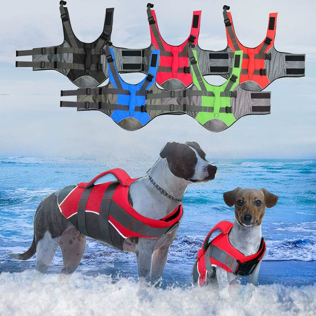 Dog Life Jacket Small, Medium and Large Dogs Pet Swimming Life-Saving Supplies