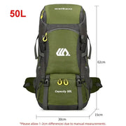 50l travel backpack camping bag