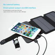 Outdoor Multifunctional Portable Solar Charging Panel Foldable 5V 1A USB Output Device Camping Tool High Power Output