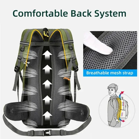 50l travel backpack camping bag