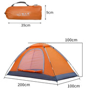 Single Tent 2 Person Backpacking Tent Thickening Ultralight Travel Tent Waterproof Hiking Survival Outdoor Camping Fishing Tents