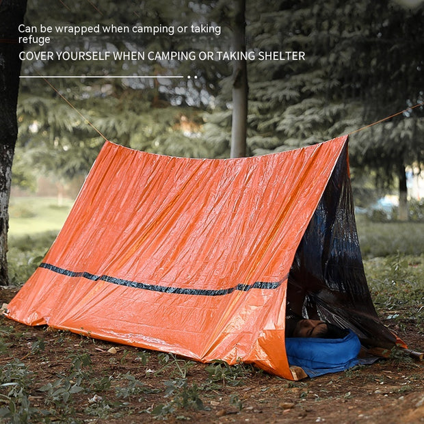 Portable Outdoor Disaster Relief Tent Camping Temporary Simple Sleeping Bag Warm Emergency Blanket