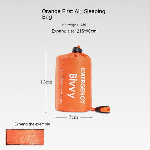 Portable Outdoor Disaster Relief Tent Camping Temporary Simple Sleeping Bag Warm Emergency Blanket