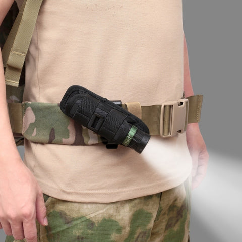 Tactical Rotatable Belt Flashlight Holder